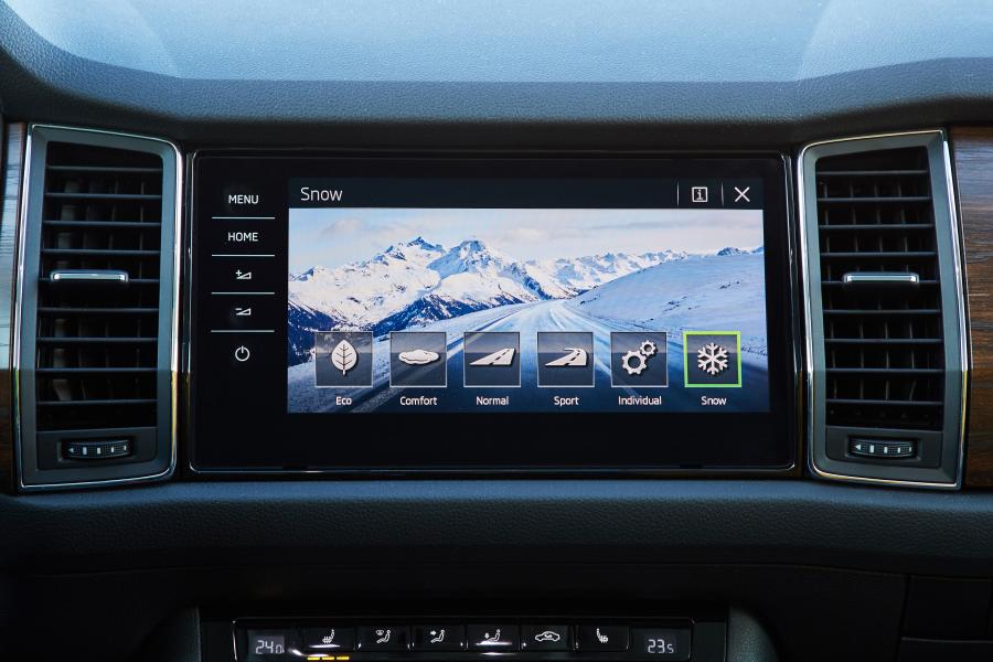 Детали интерьера Skoda Kodiaq Scout 2017 года  (WW) (фото 49 из 61)